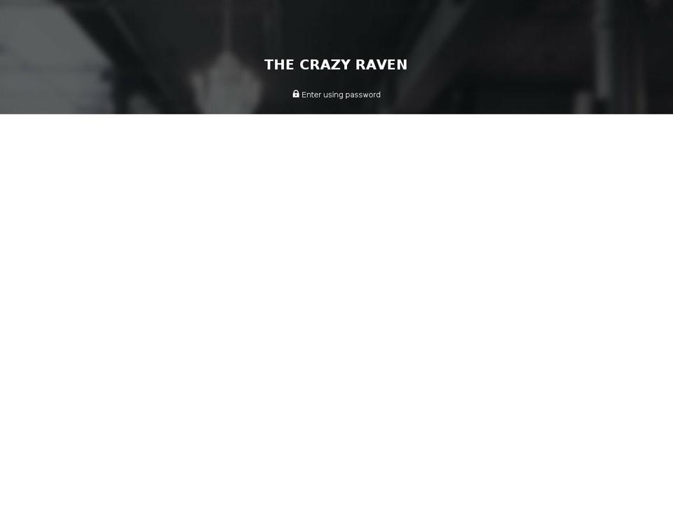 thecrazyraven.com — Shopify storefront screenshot