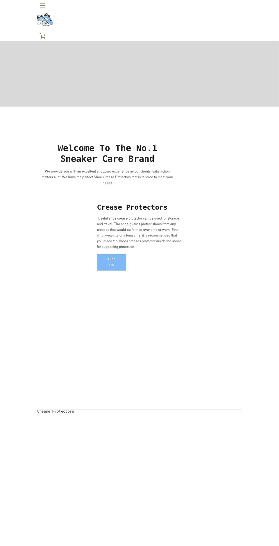 thecreaseprotectors.com shopify website screenshot