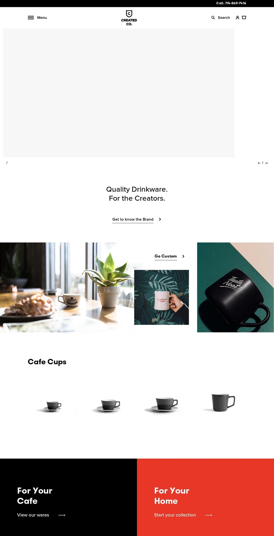 thecreatedco.com — Shopify storefront screenshot