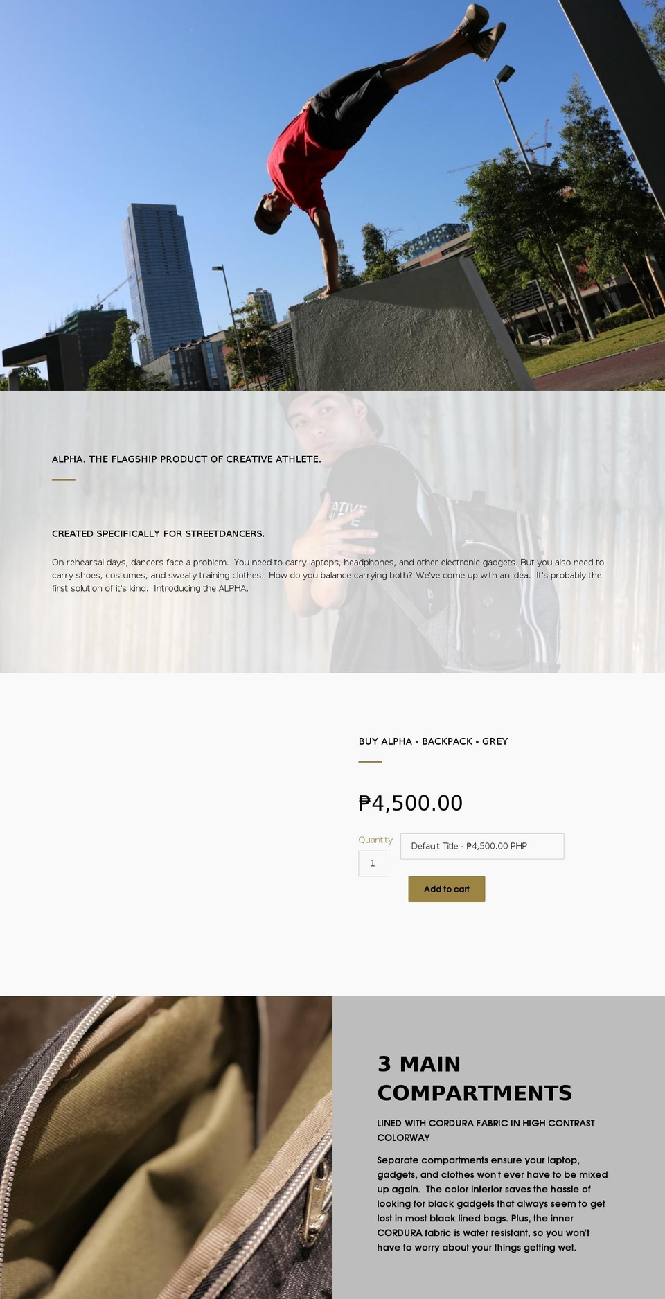 thecreativeathlete.com shopify website screenshot