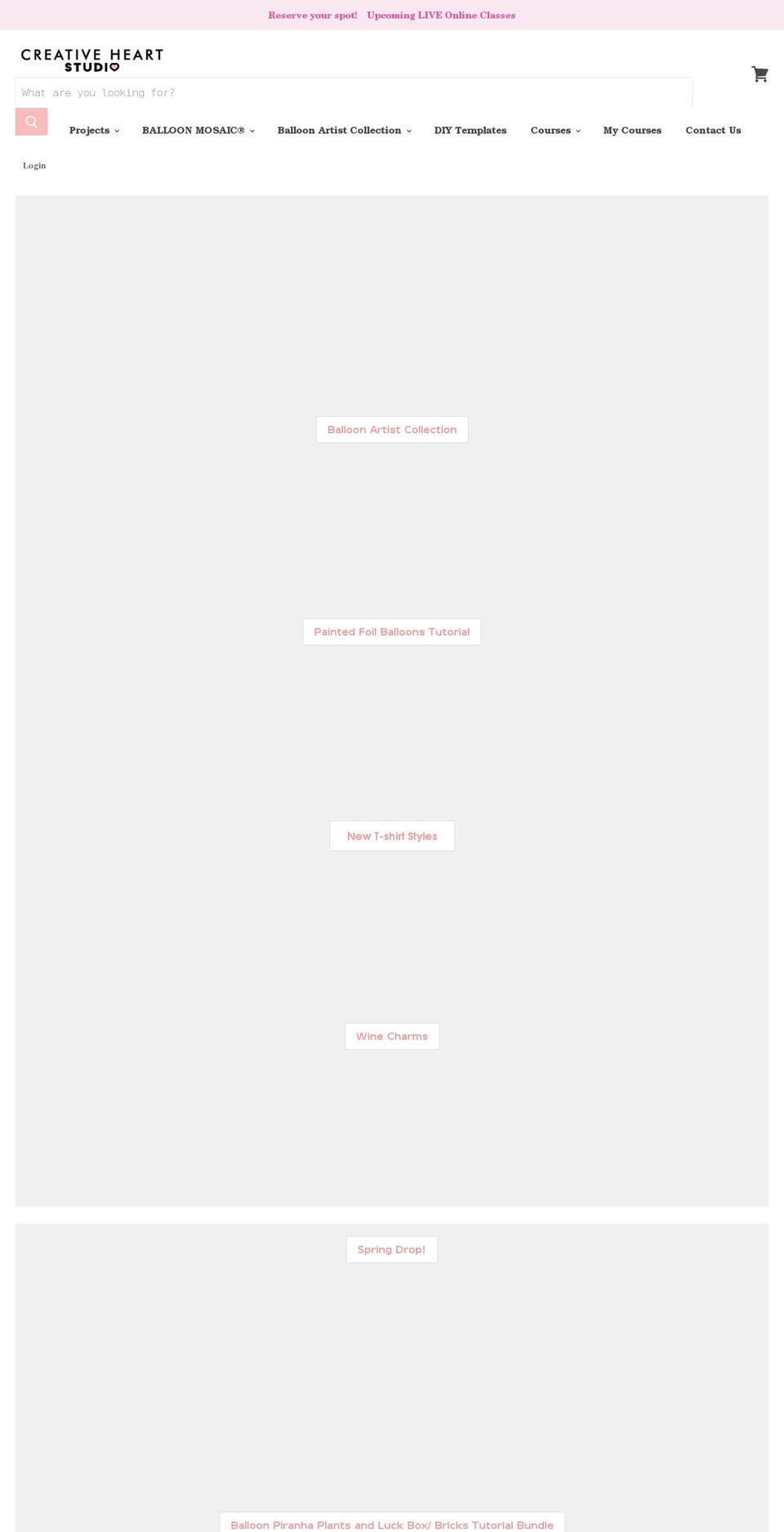 thecreativeheartstudio.com shopify website screenshot