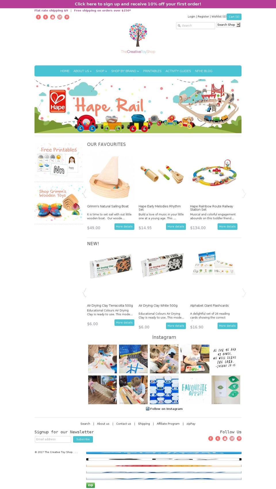 thecreativetoyshop.com.au shopify website screenshot