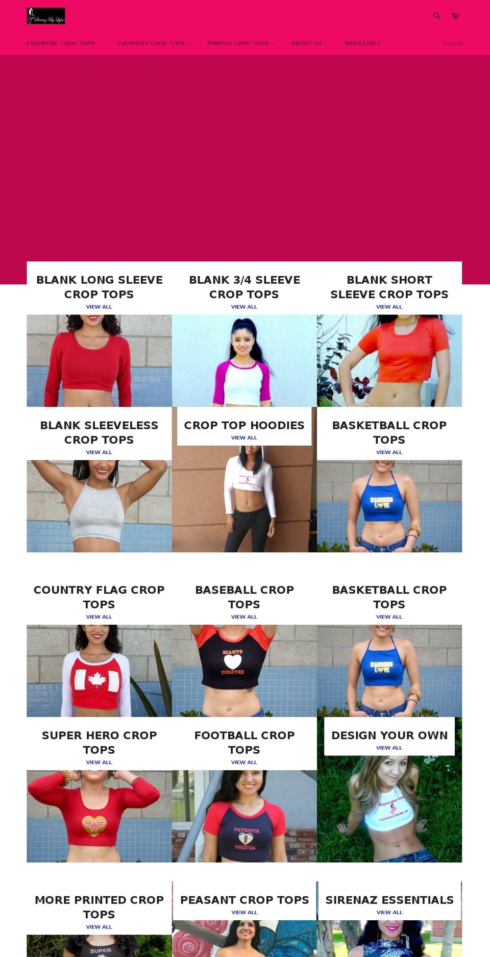 thecroptopstore.com shopify website screenshot