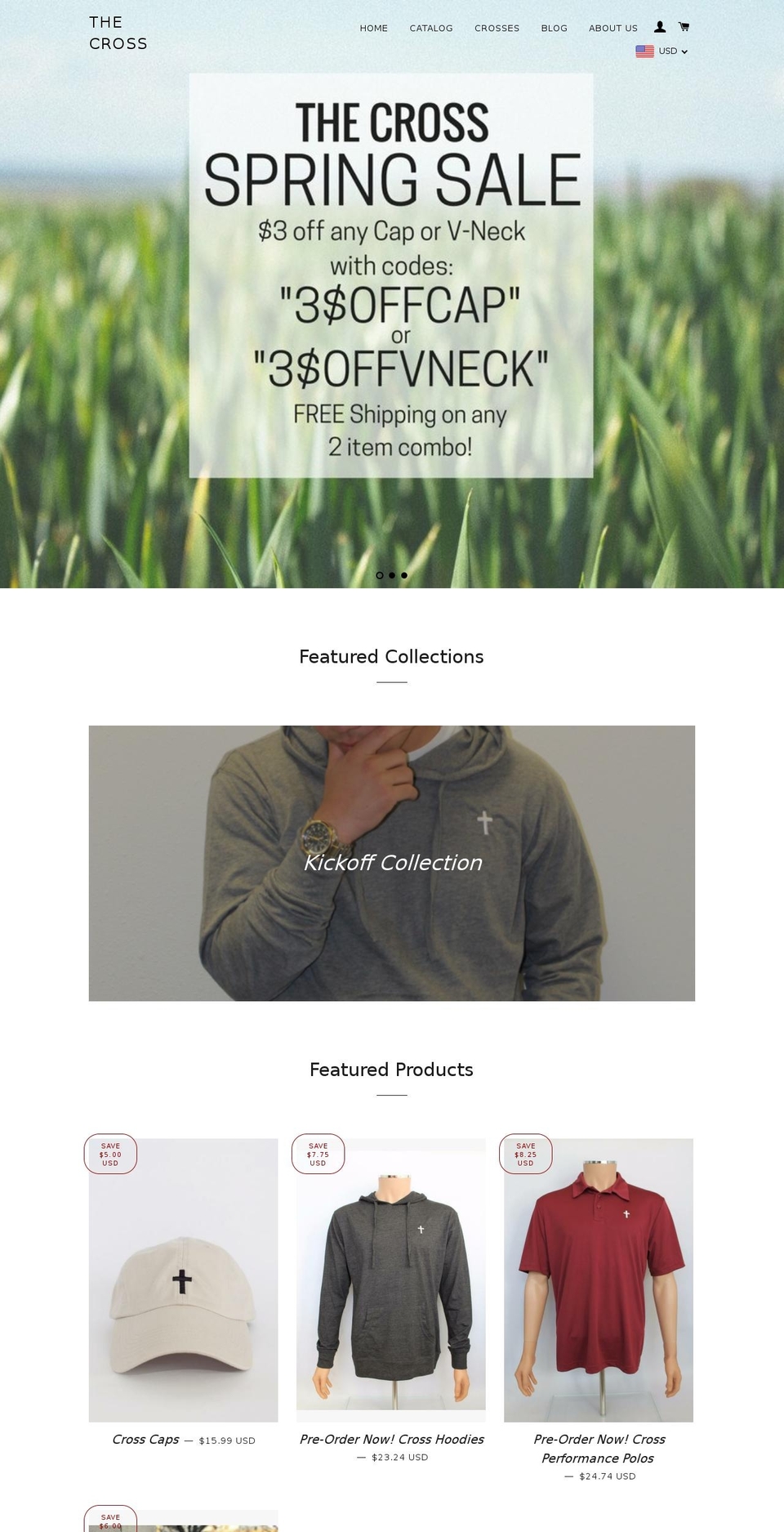 thecrossco.biz shopify website screenshot