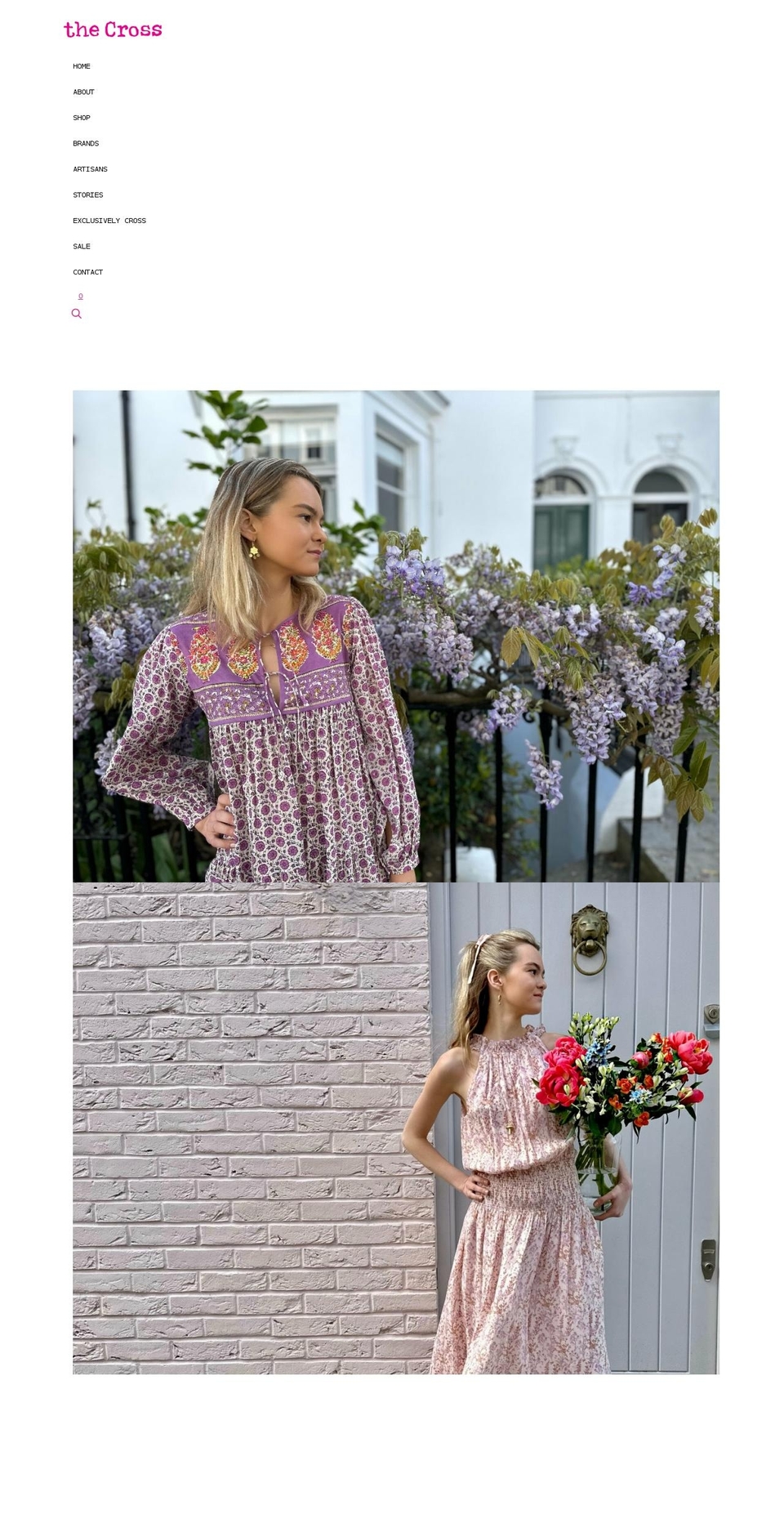 thecrossshop.com shopify website screenshot