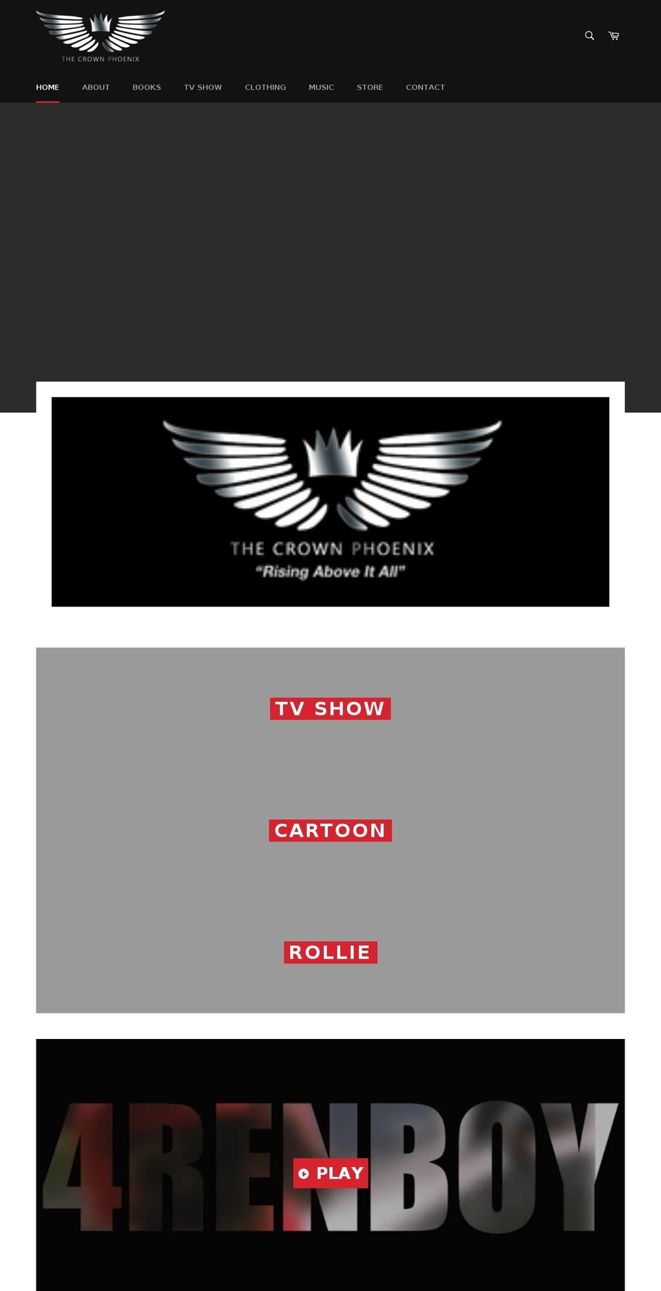 thecrownphoenix.com — Shopify storefront screenshot