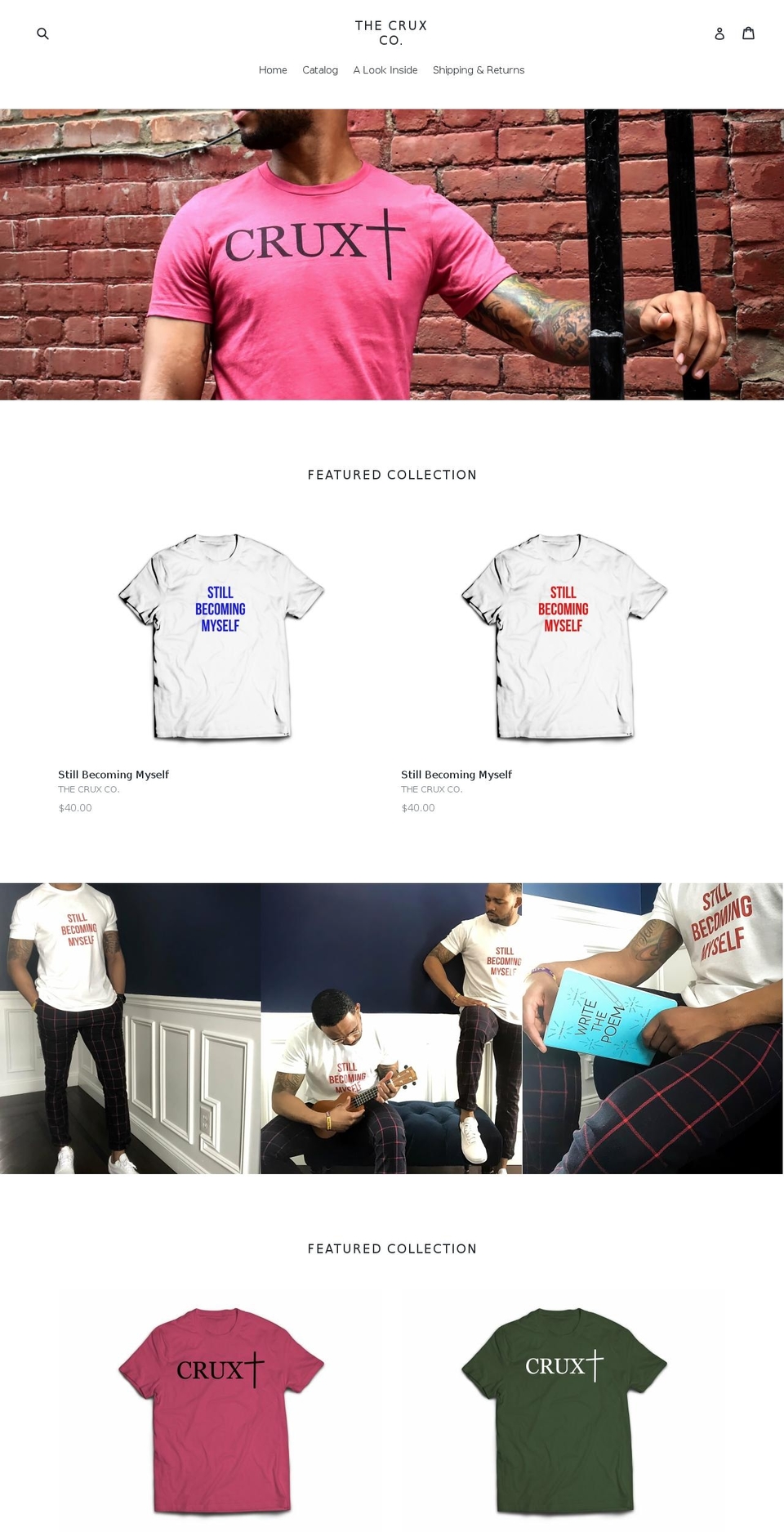 thecruxco.com — Shopify storefront screenshot