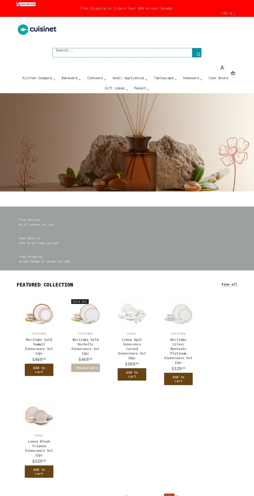 thecuisinet.com shopify website screenshot