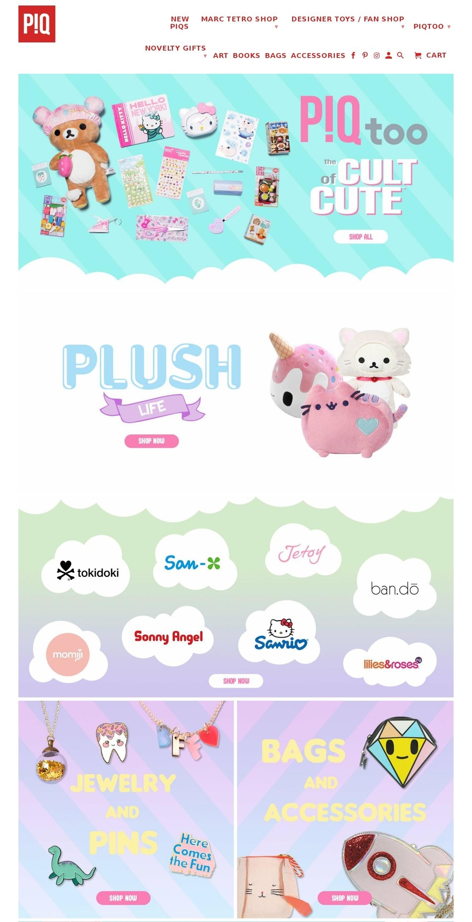 thecultofcute.com — Shopify storefront screenshot