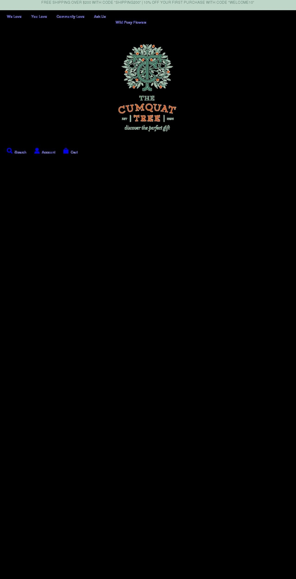 thecumquattree.com — Shopify storefront screenshot