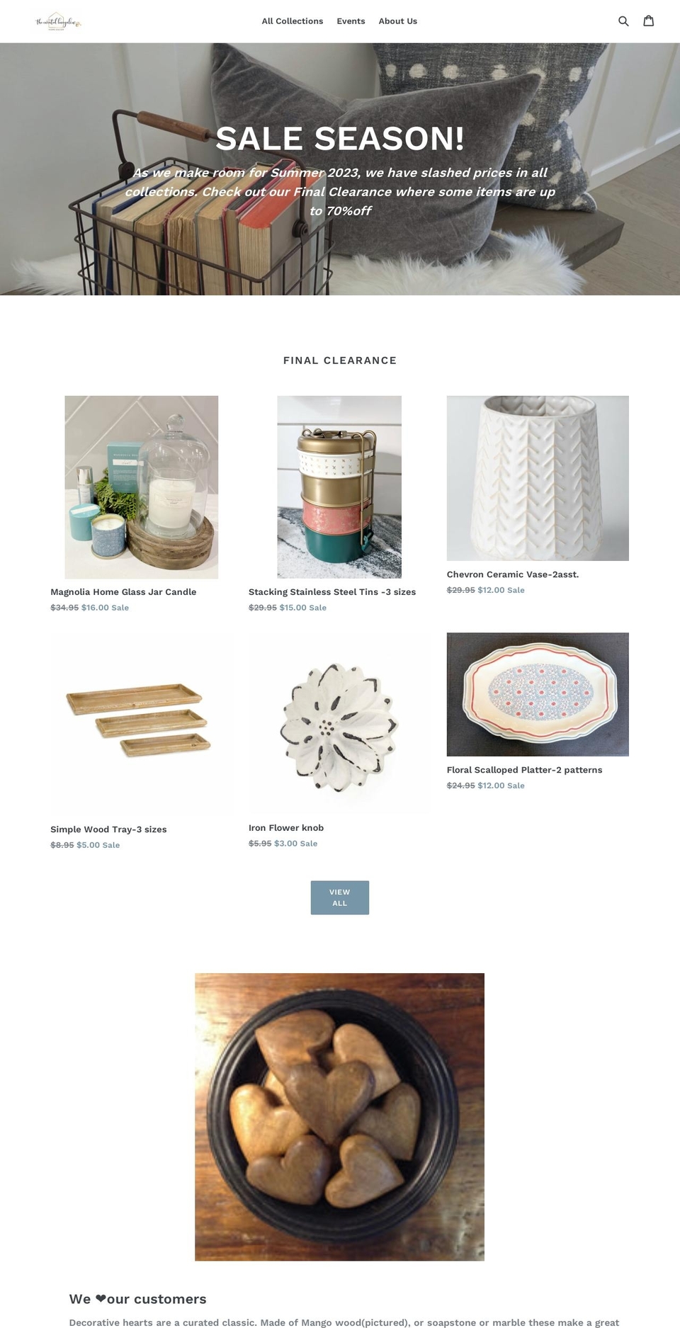 thecuratedbungalow.ca shopify website screenshot