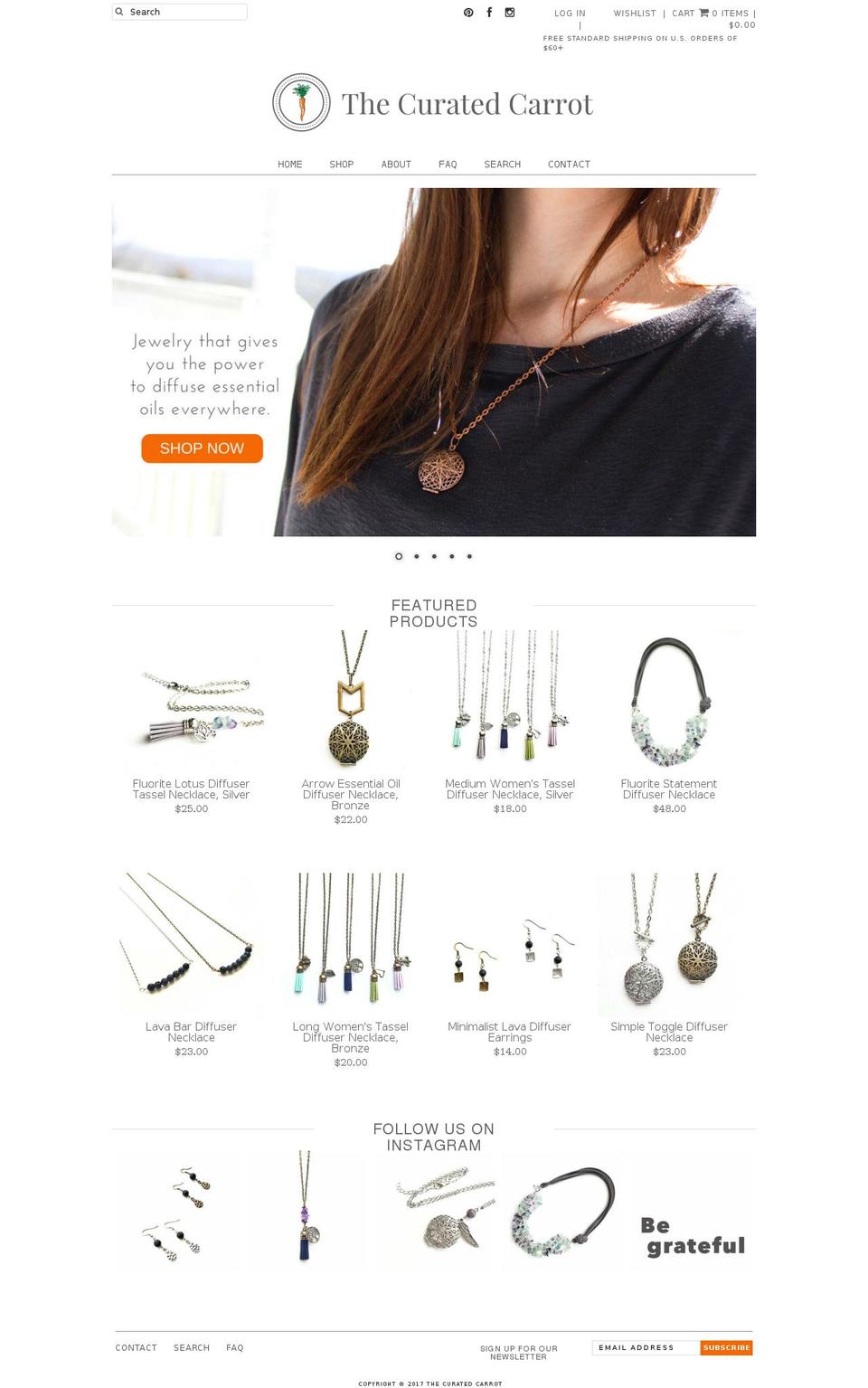 agile-fawn-2-3 Shopify theme site example thecuratedcarrot.com
