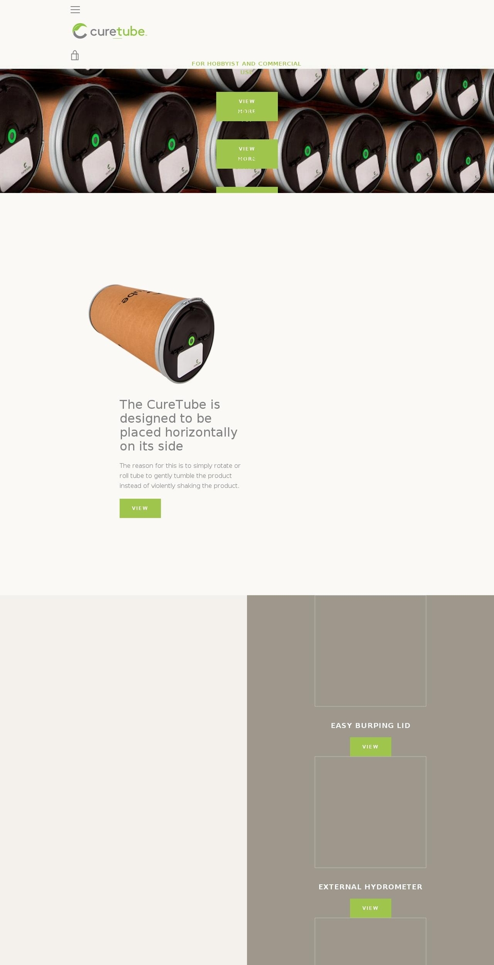 thecuretube.com shopify website screenshot