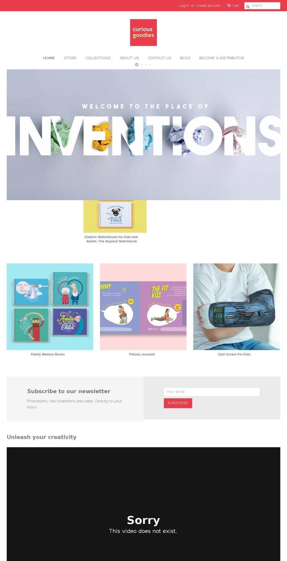 thecuriousgoodies.com — Shopify storefront screenshot