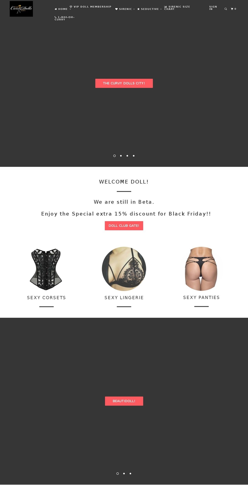 OOTS Fresh Upload Shopify theme site example thecurvydollscity.com