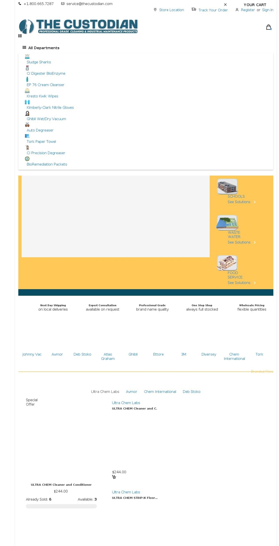 thecustodian.com shopify website screenshot