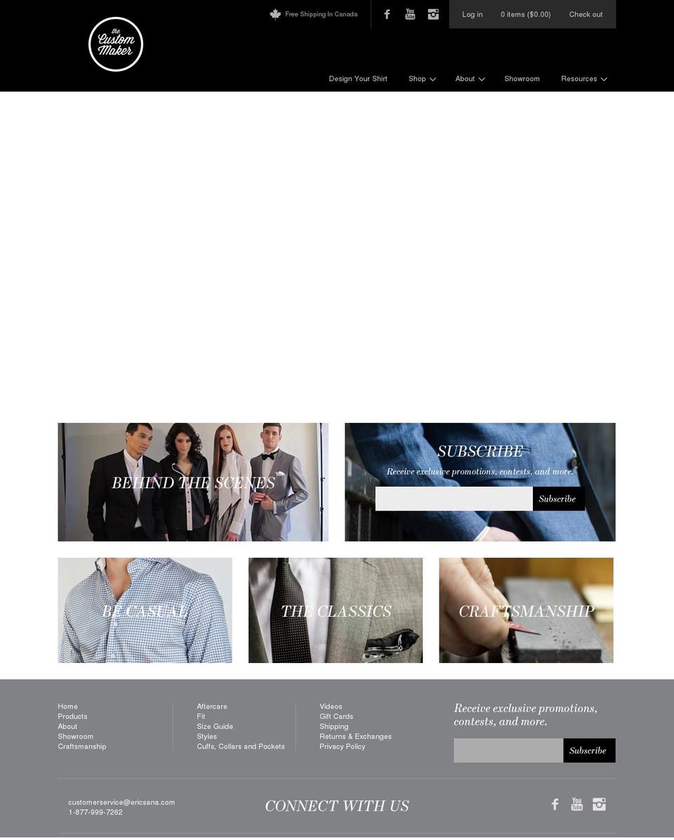 thecustommaker.com shopify website screenshot