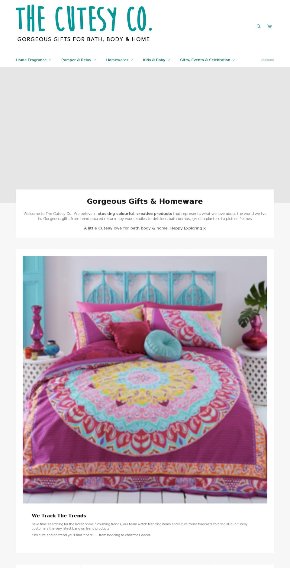 thecutesyco.com — Shopify storefront screenshot