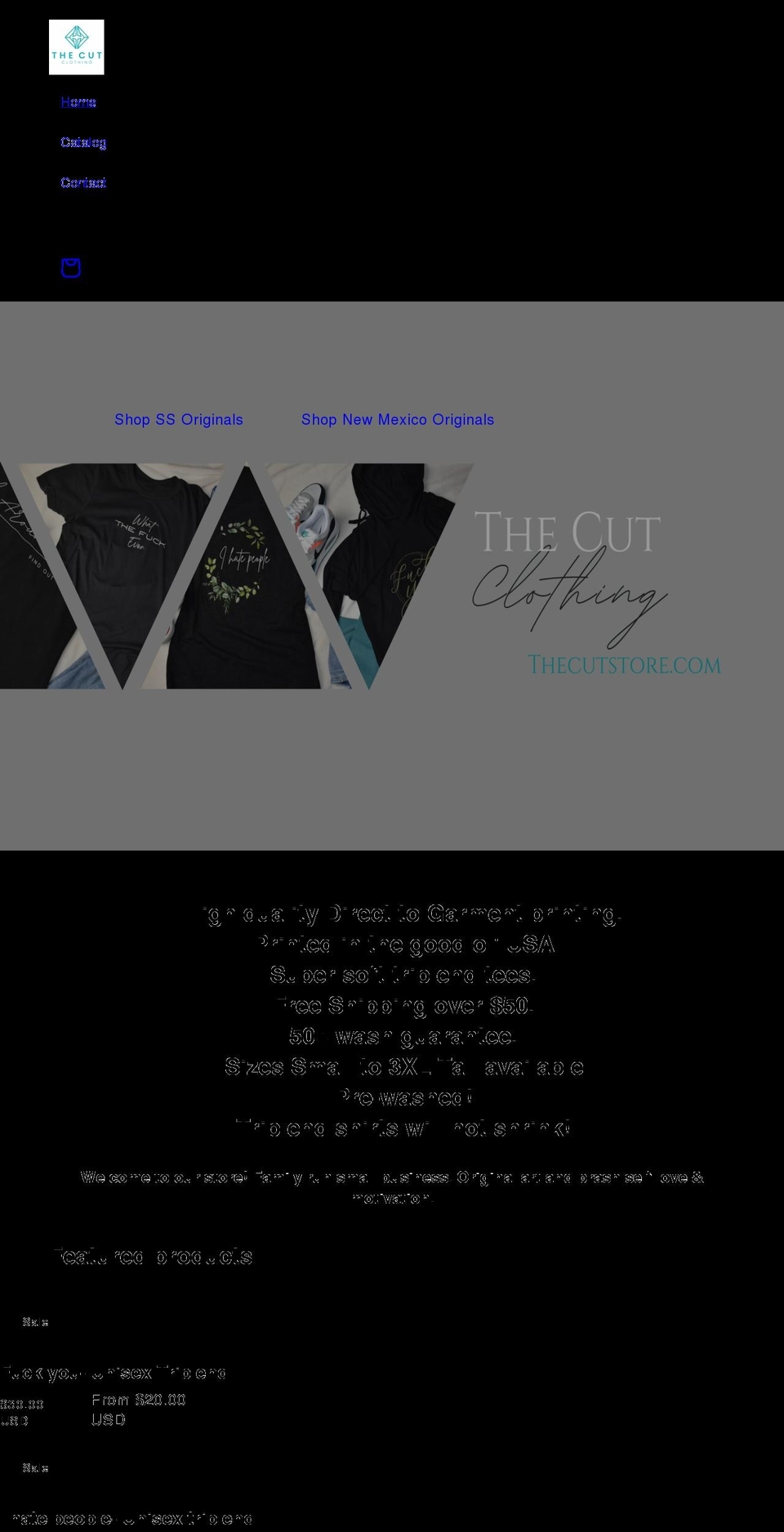thecutstore.com — Shopify storefront screenshot