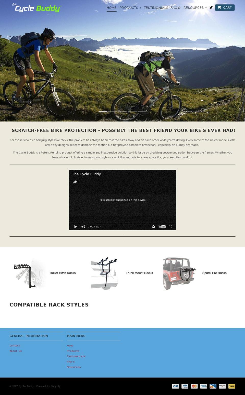 thecyclebuddy.com shopify website screenshot