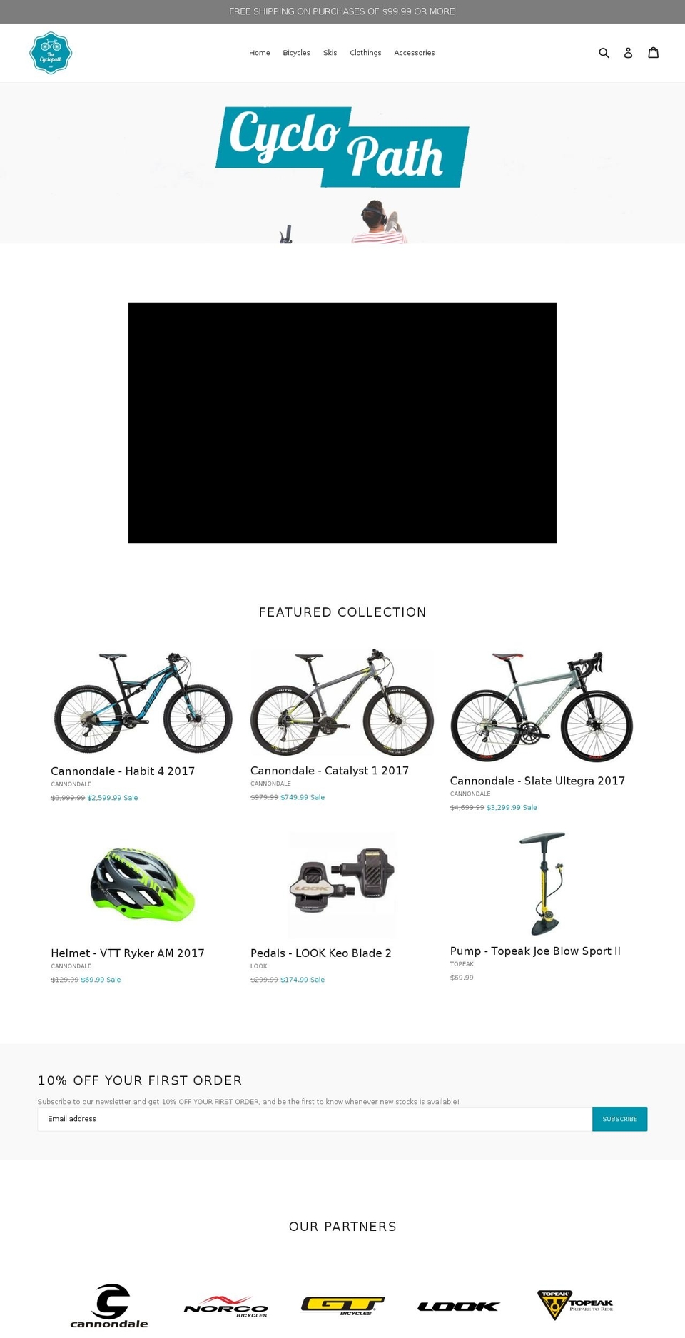 thecyclopath.com — Shopify storefront screenshot