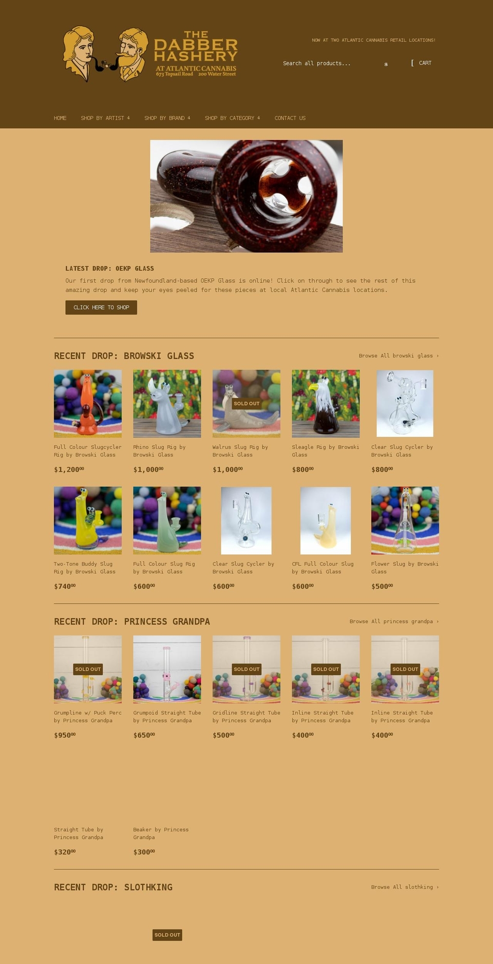 thedabberhashery.ca shopify website screenshot