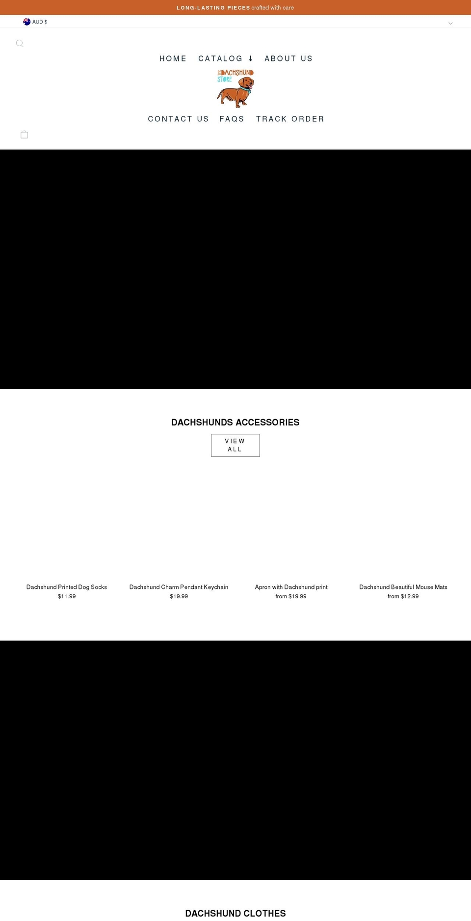 thedachshundstore.com shopify website screenshot