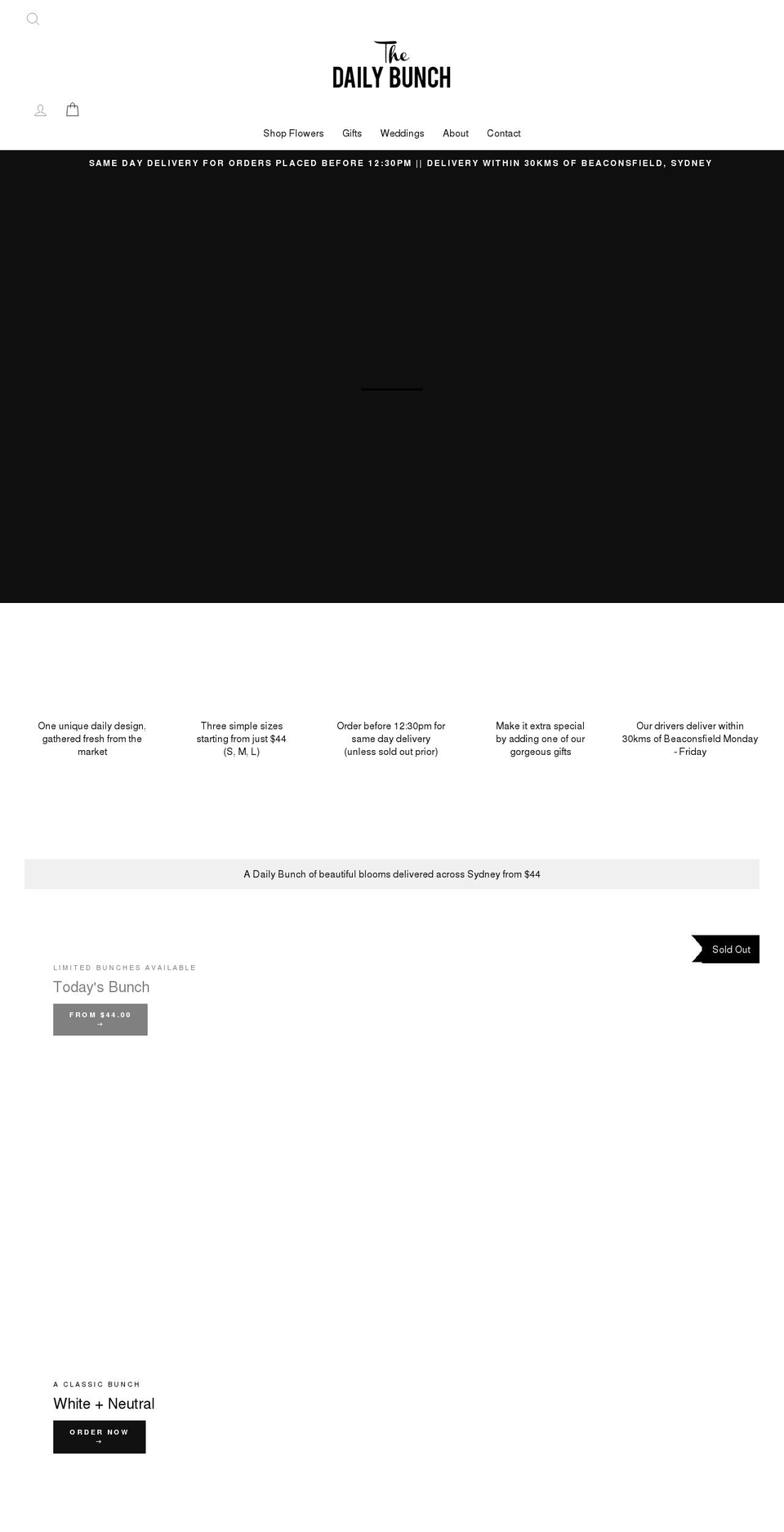 thedailybunch.com.au shopify website screenshot