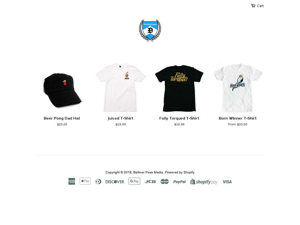 thedailydropout.com — Shopify storefront screenshot