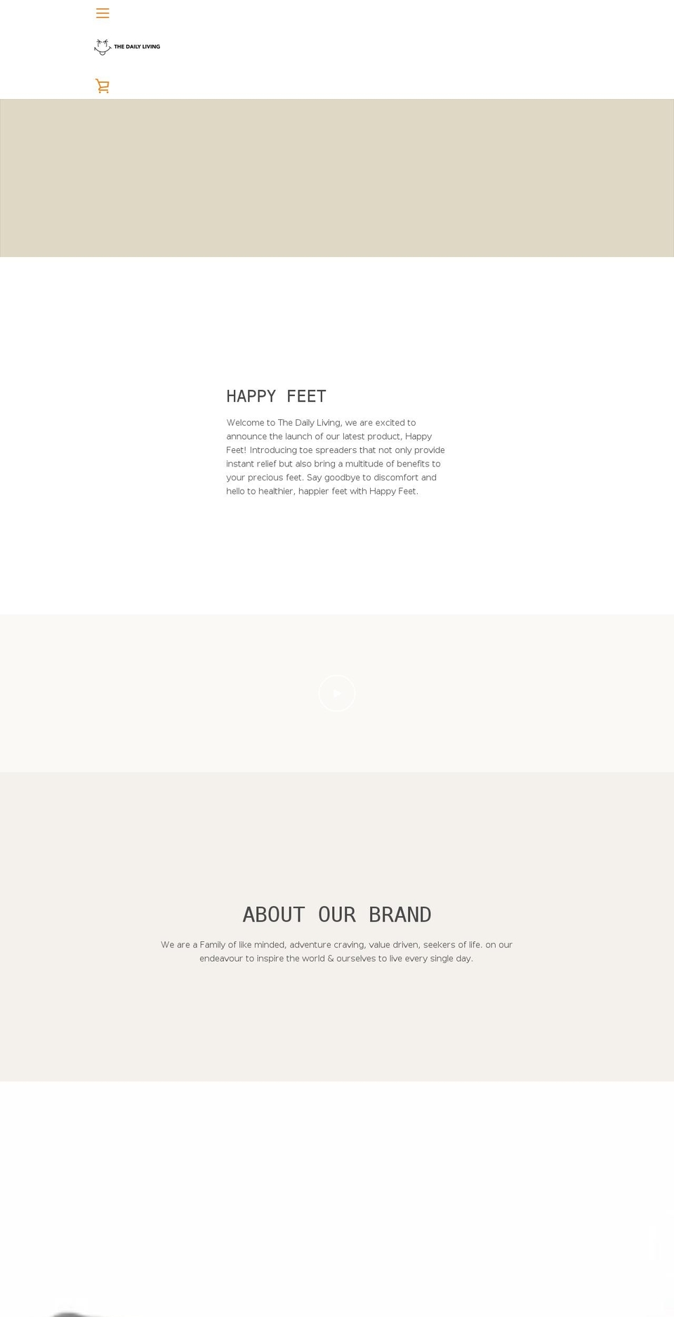 thedailyliving.com shopify website screenshot