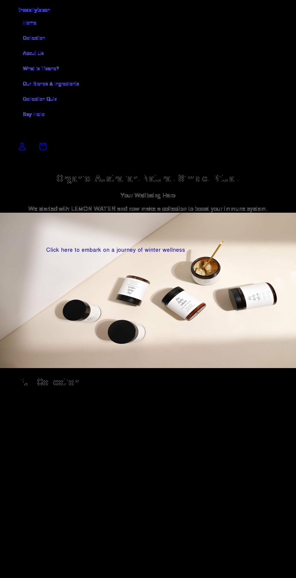 thedailytaken.com — Shopify storefront screenshot
