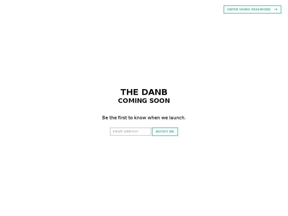 thedanbaker.com — Shopify storefront screenshot
