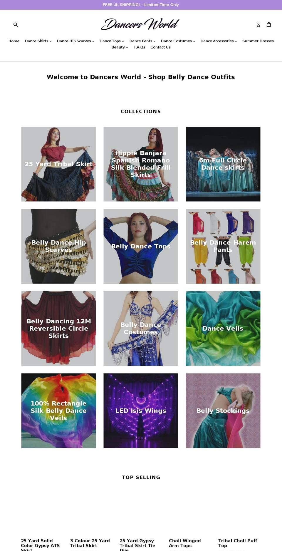 Copy of Copy of Copy of Debut Shopify theme site example thedancersworld.com