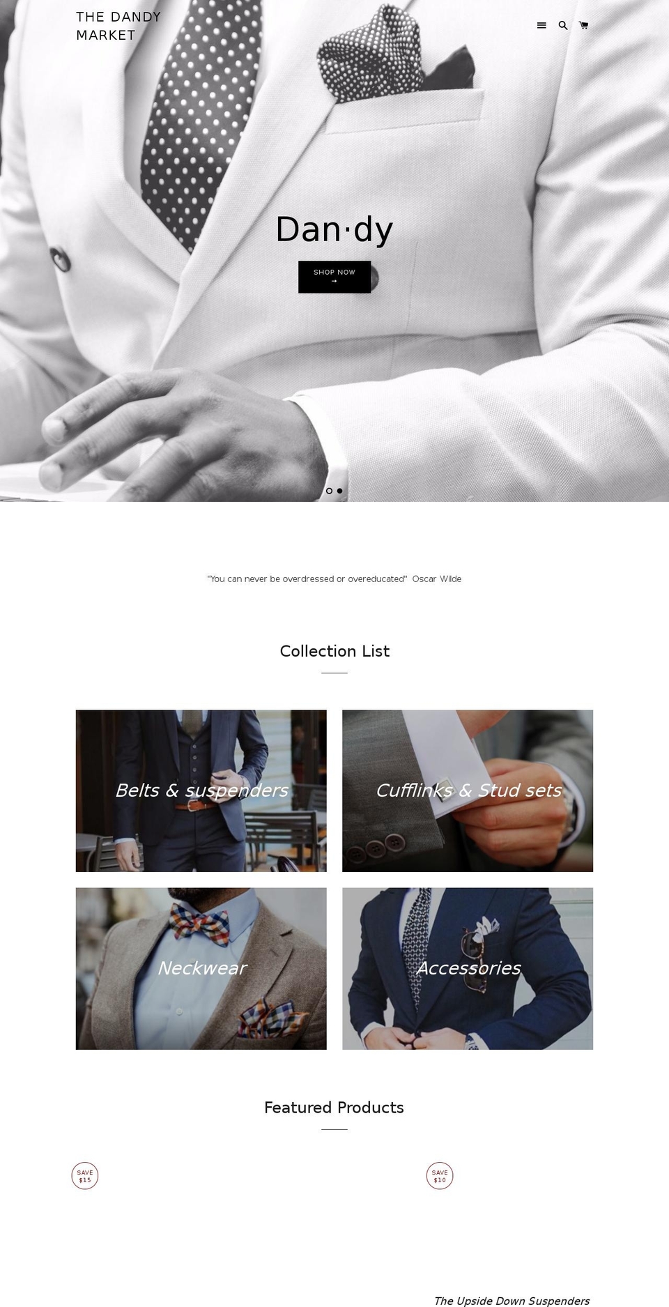 thedandymarket.com — Shopify storefront screenshot