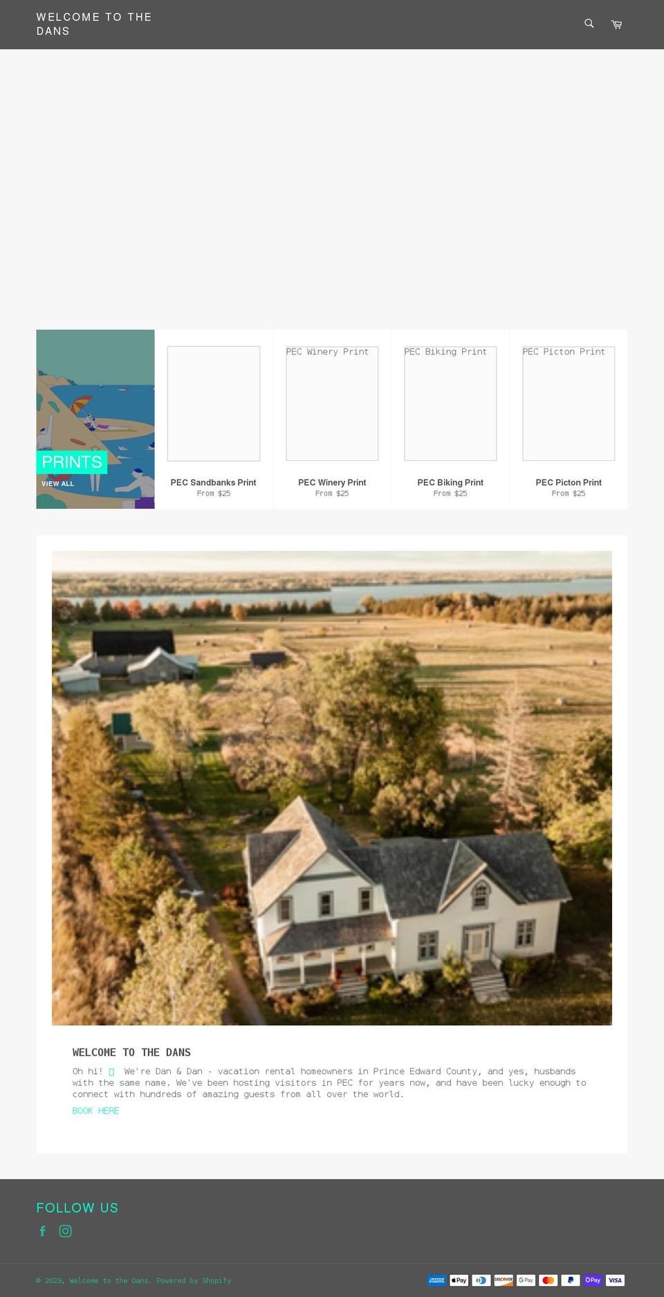thedansshop.com shopify website screenshot