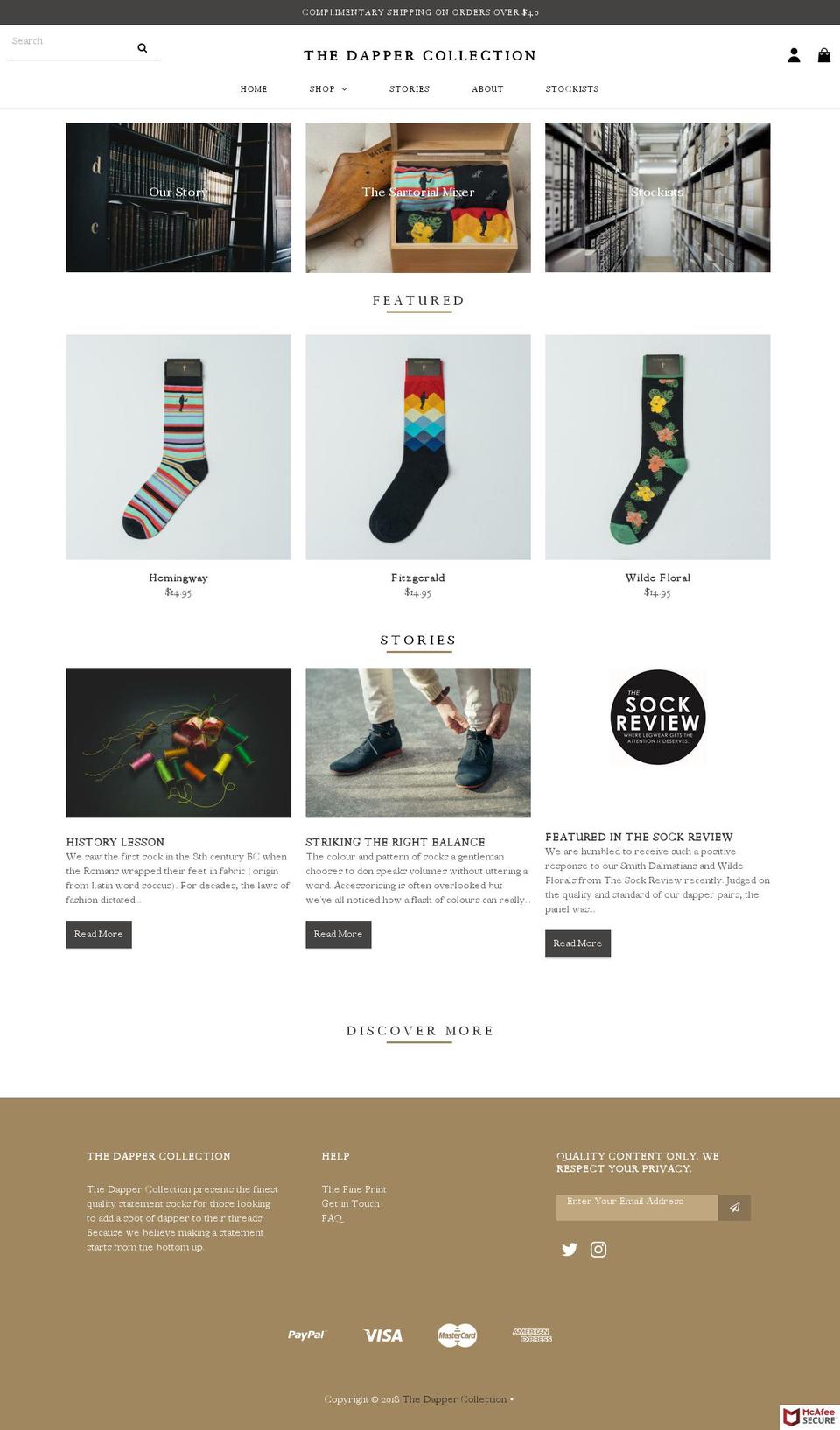 Copy of Jaboo Media Shopify theme site example thedapperofficial.com