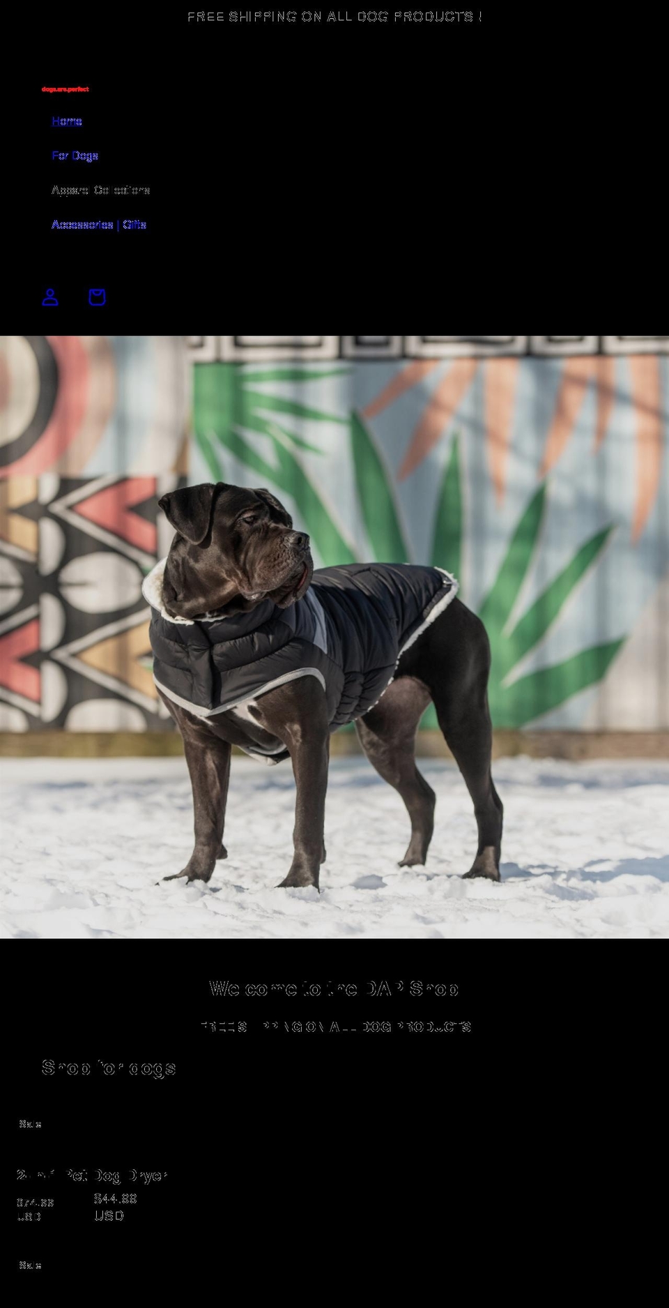 thedapshop.com shopify website screenshot