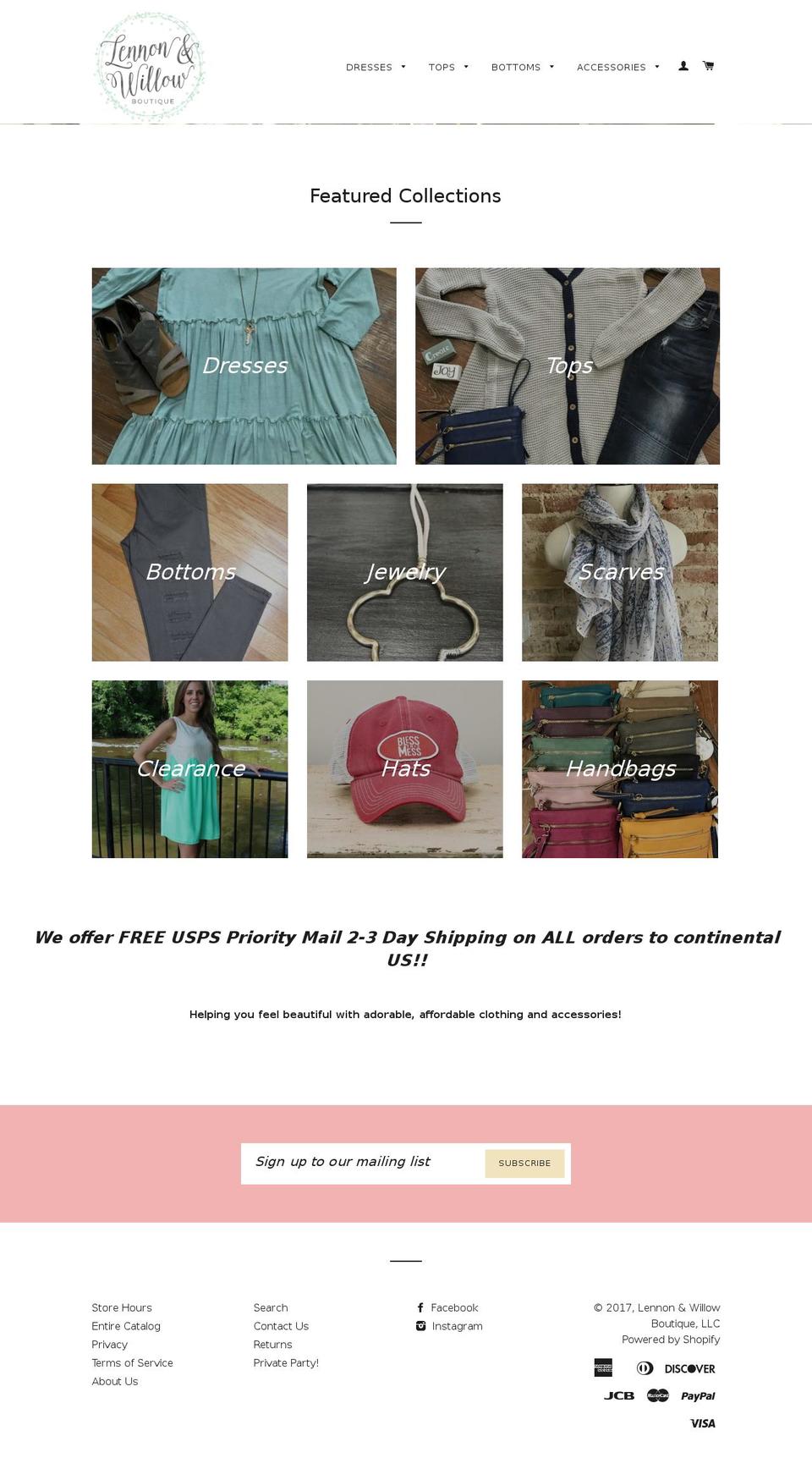 thedashingcloset.com shopify website screenshot
