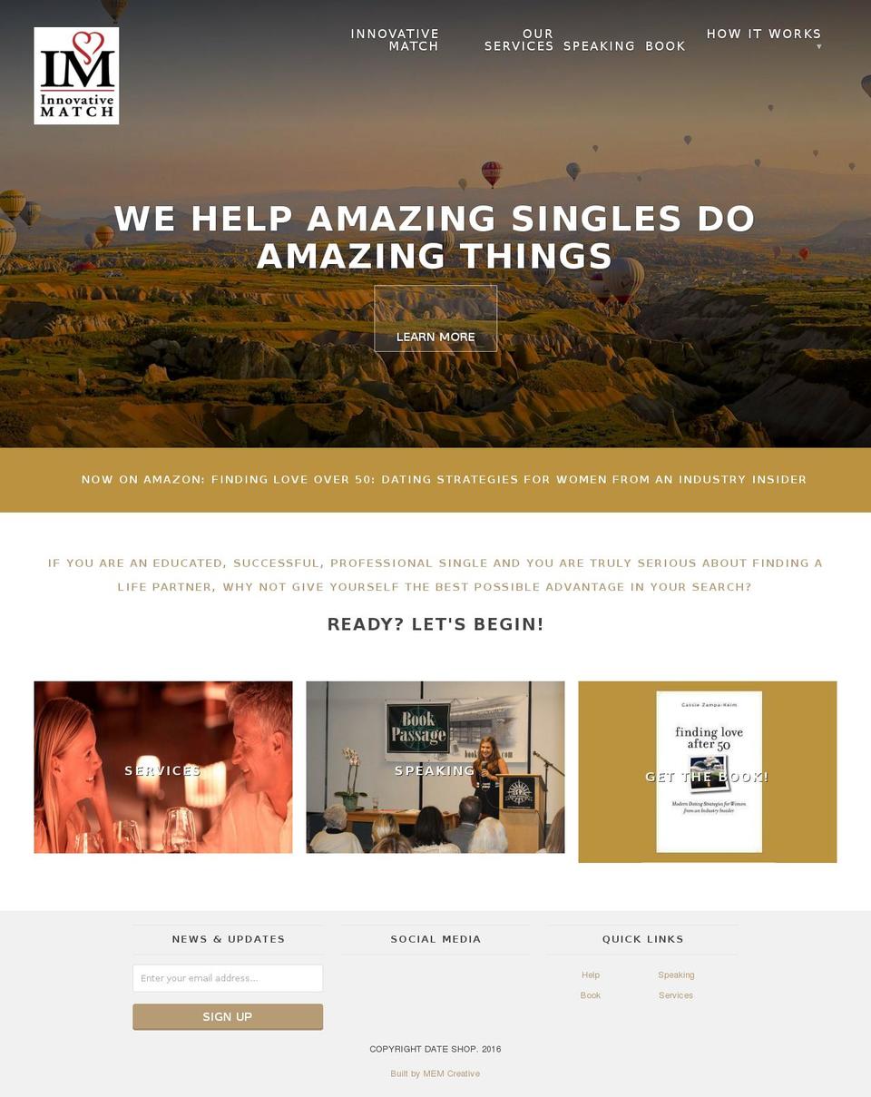 thedate-shop.com shopify website screenshot