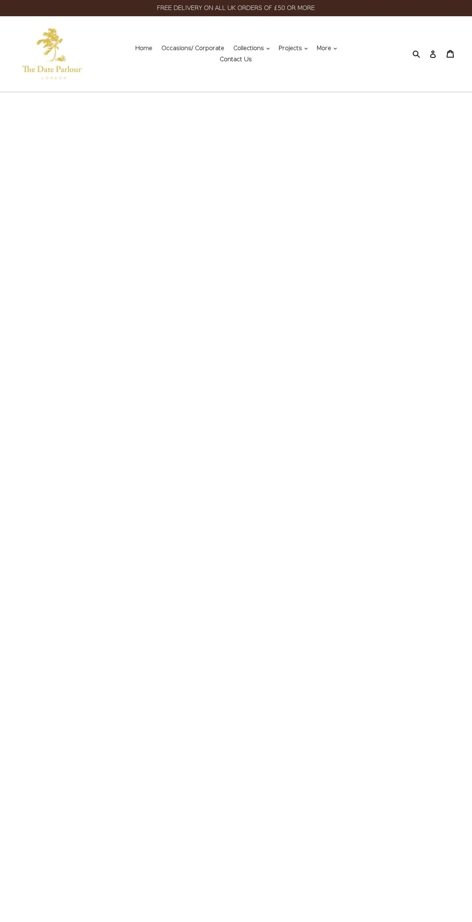 thedateparlour.com — Shopify storefront screenshot