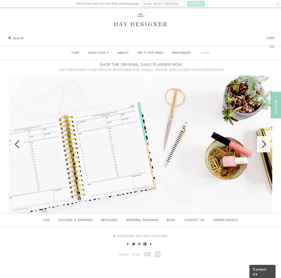 Day Designer Shopify theme site example thedaydesigner.com