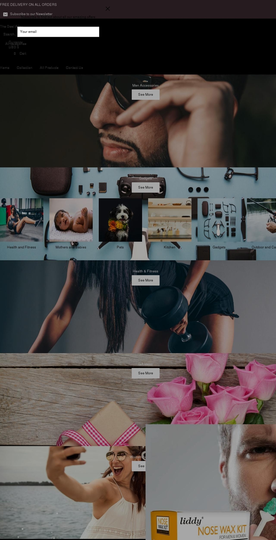 thedealalley.com shopify website screenshot