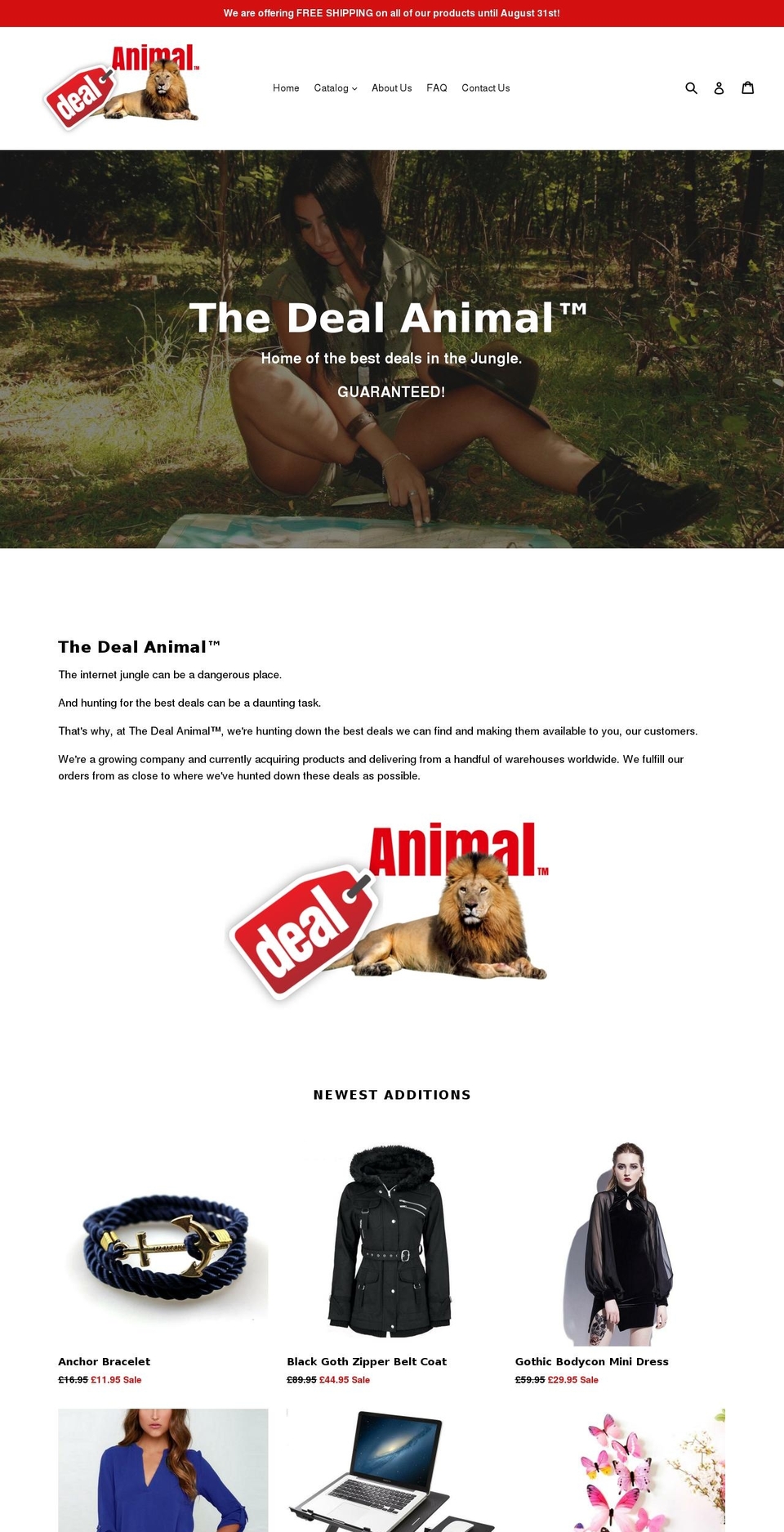 thedealanimal.com — Shopify storefront screenshot