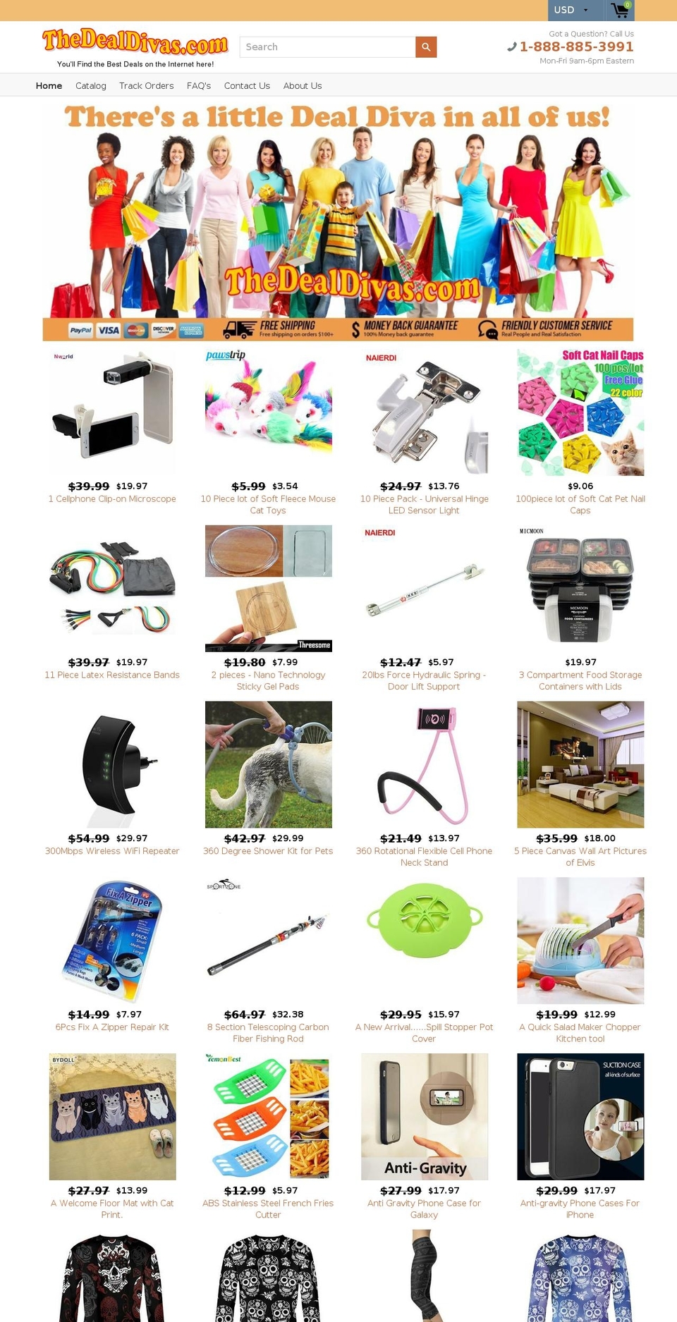 thedealdivas.com — Shopify storefront screenshot