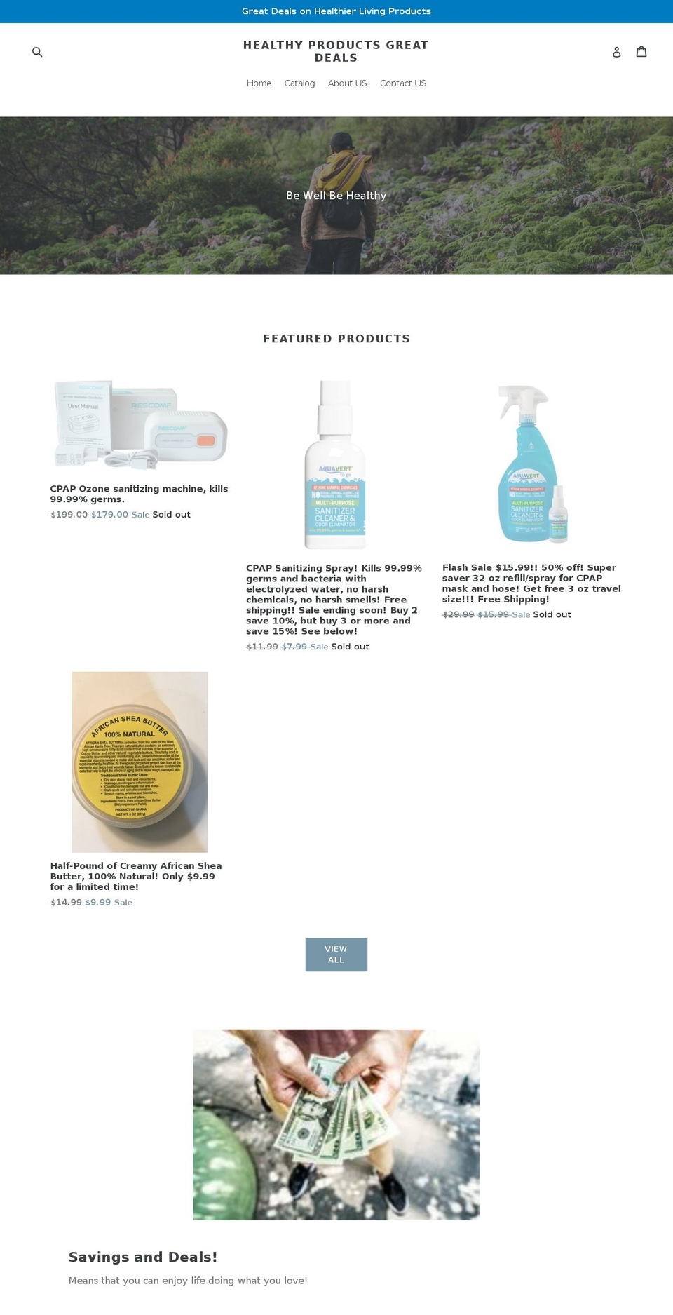 thedealofdeals.com — Shopify storefront screenshot