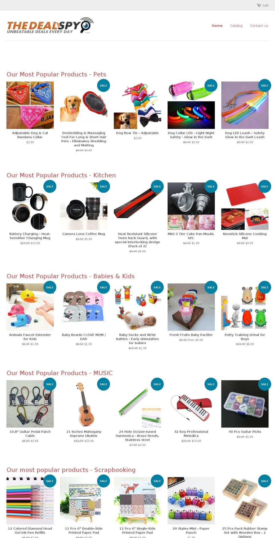 thedealspy.com shopify website screenshot