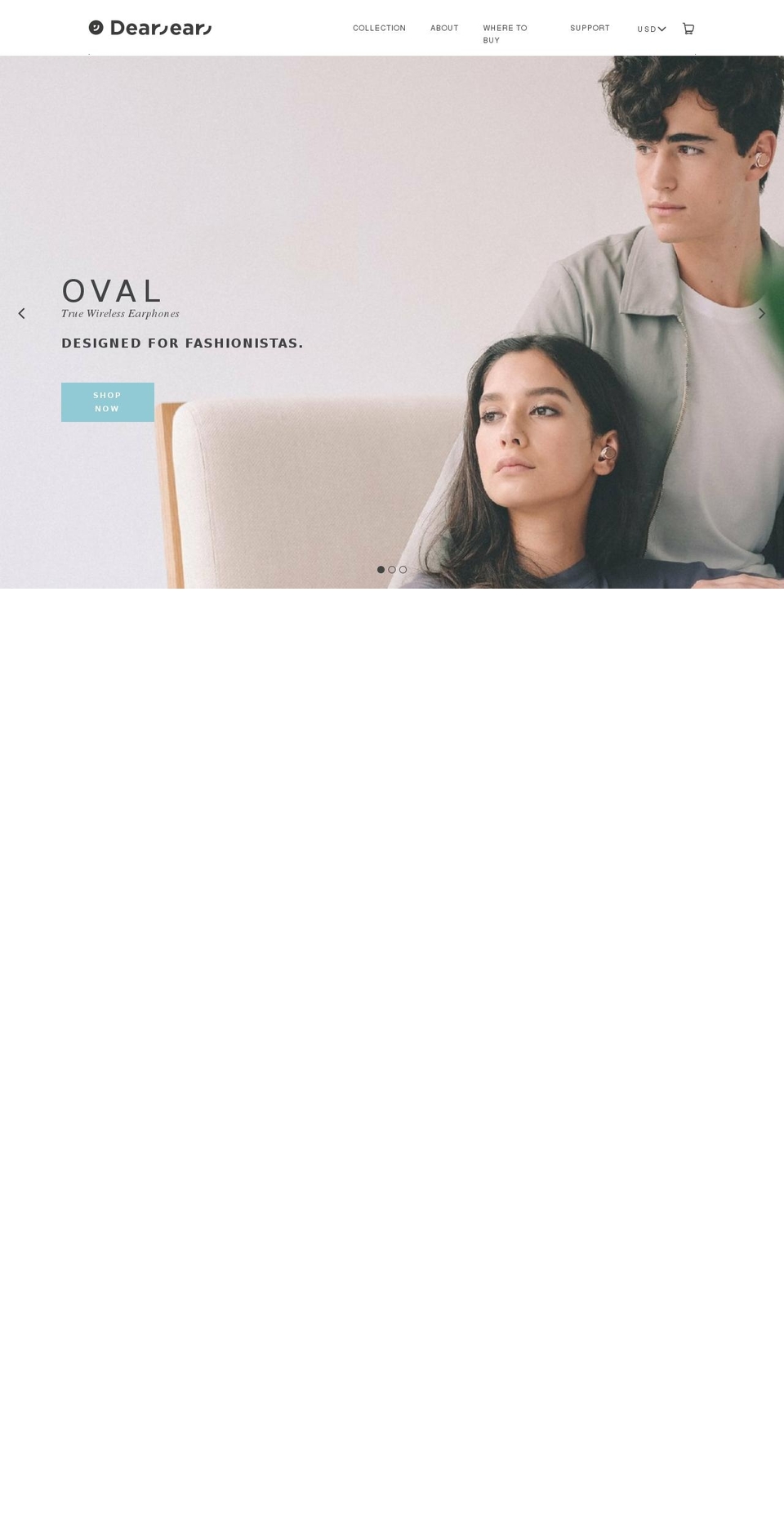 thedearear.com shopify website screenshot
