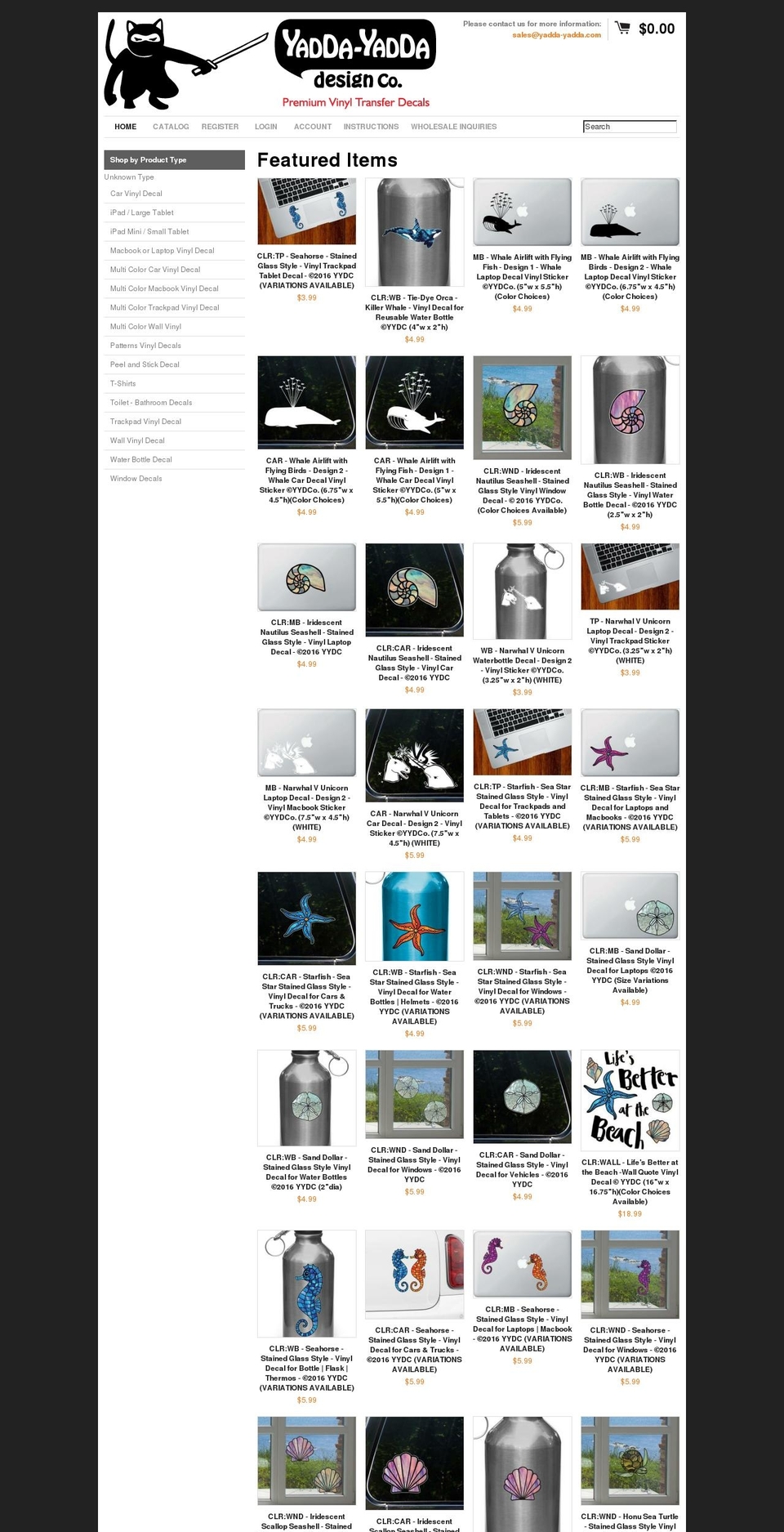 thedecalstore.com shopify website screenshot