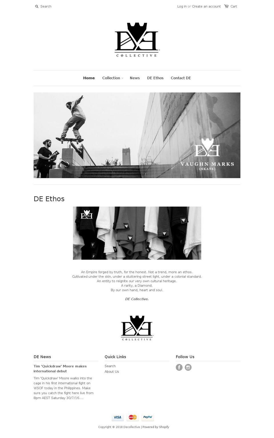 thedecollective.com.au shopify website screenshot