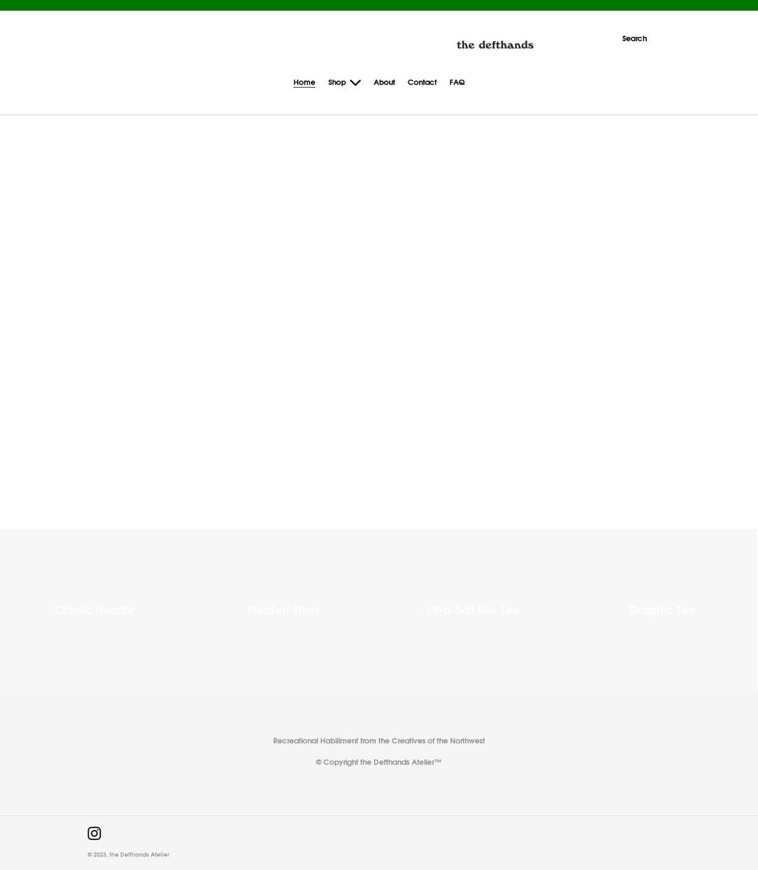 thedefthands.com shopify website screenshot